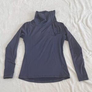Layer 8 Navy Blue Long-Sleeve Pullover with Drawstring Neck
